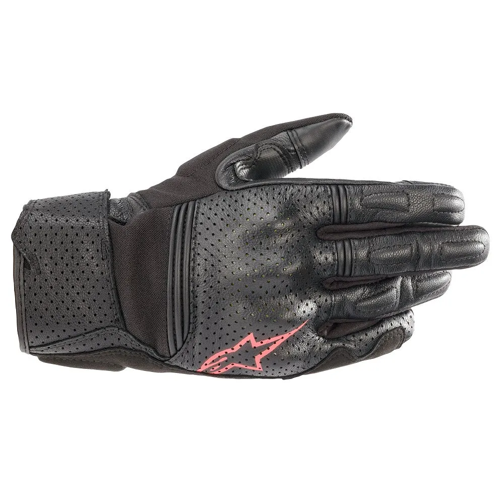 Alpinestars Stella Kalea Leather Motorcycle Gloves Black Pink