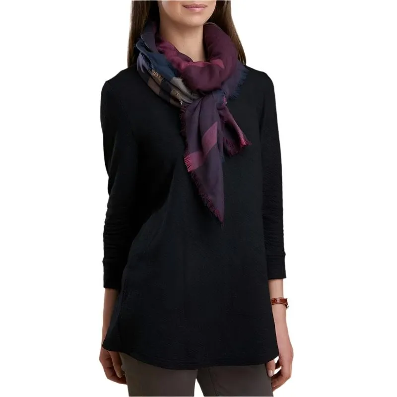 Barbour Tartan Wool Scarf - Damson