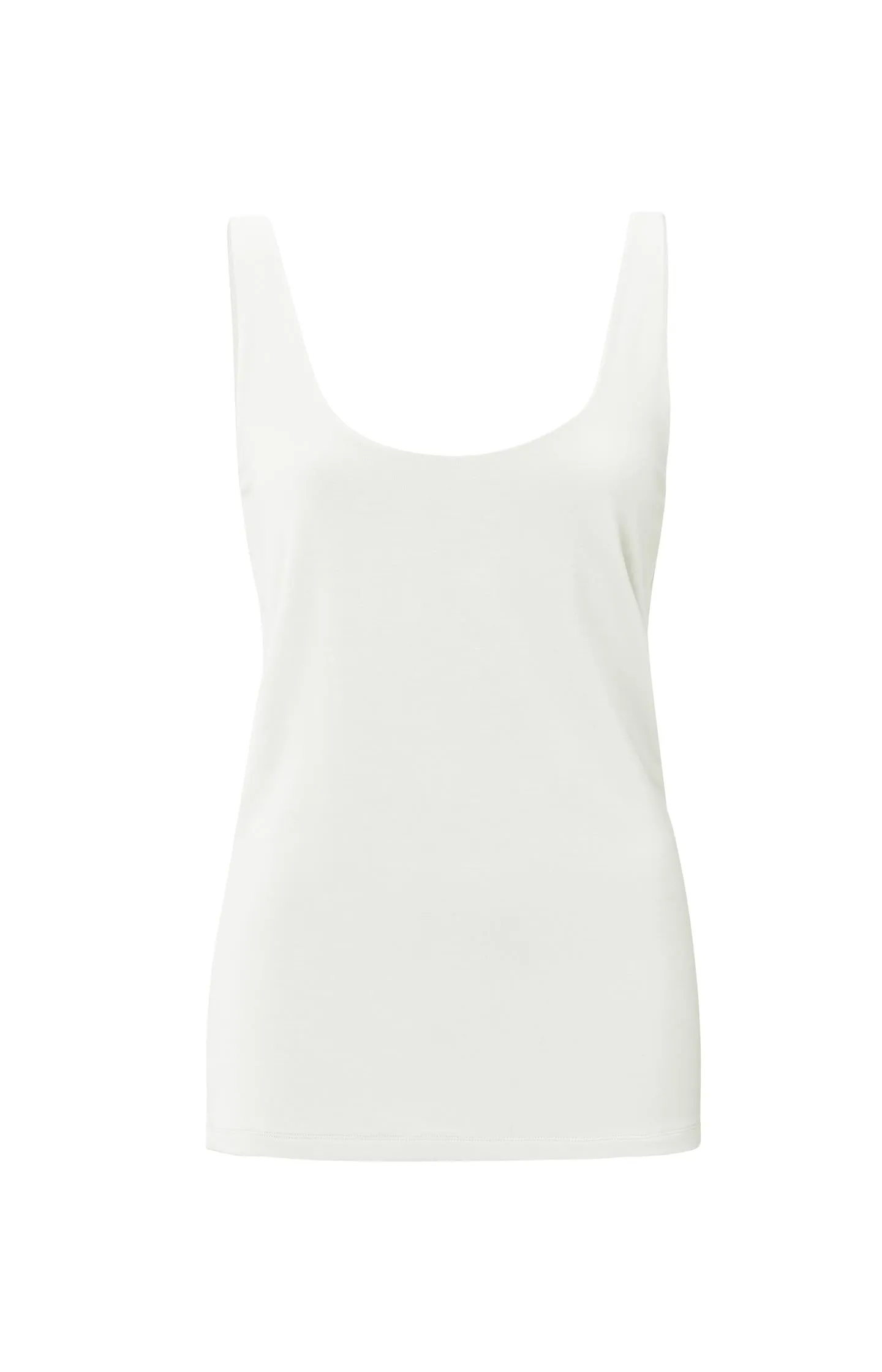 Basic singlet with wide straps and double layered fabric