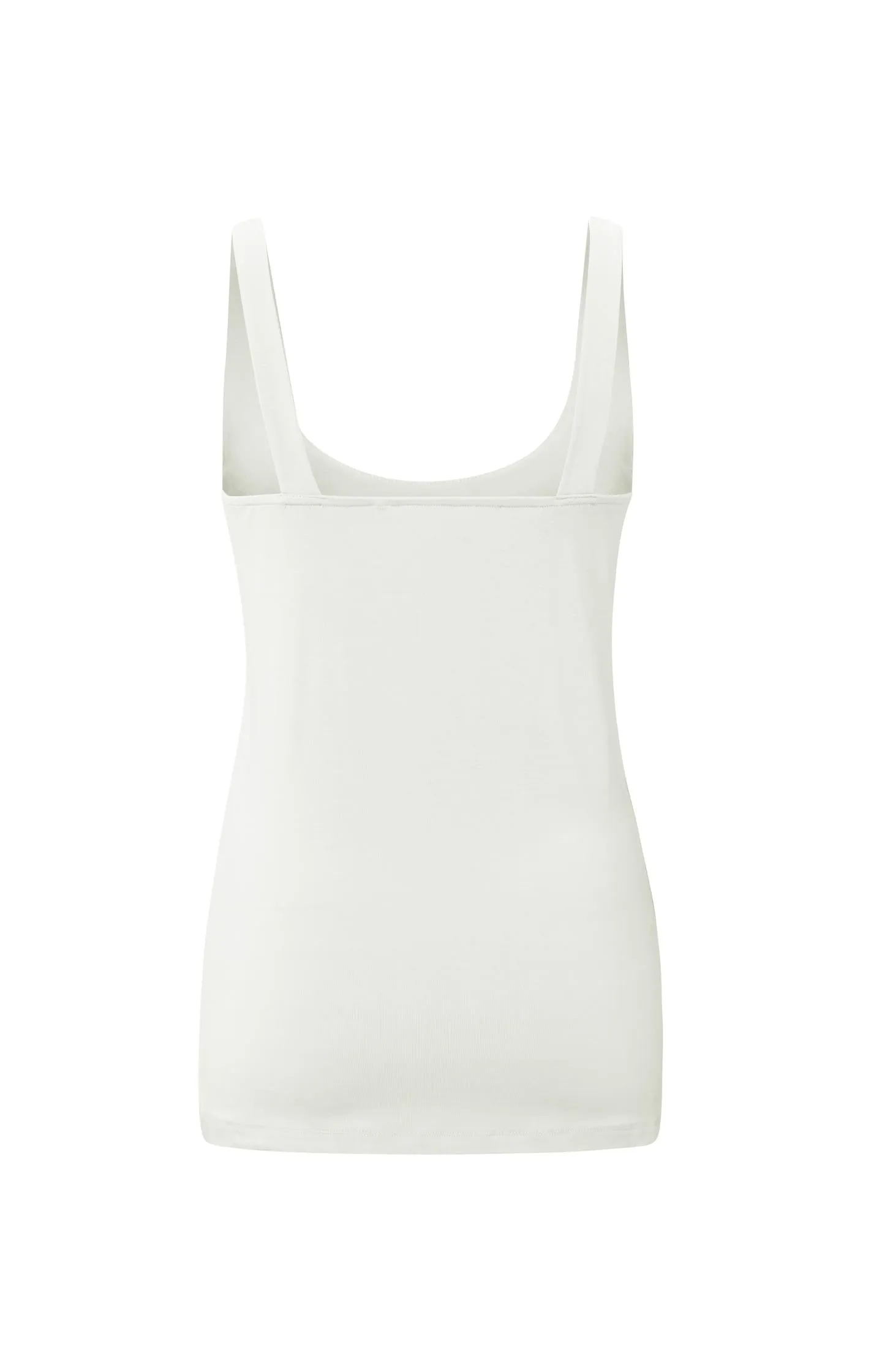 Basic singlet with wide straps and double layered fabric