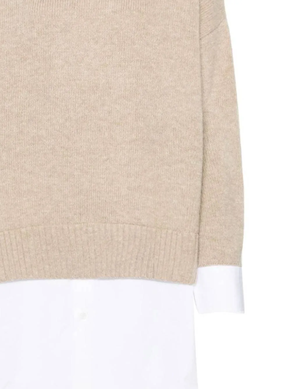 Beige Layered Effect Sweater