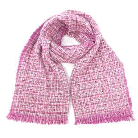 Black Ginger 190cm Pink Rakita Reversible Sparkly Scarf - 736-479