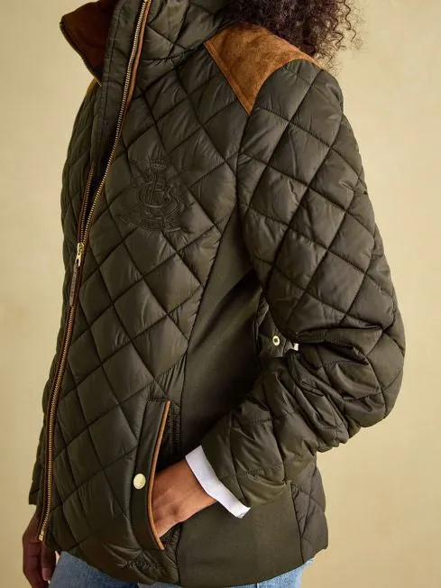 Braemar Luxe
Khaki Green Showerproof Diamond Quilted Coat