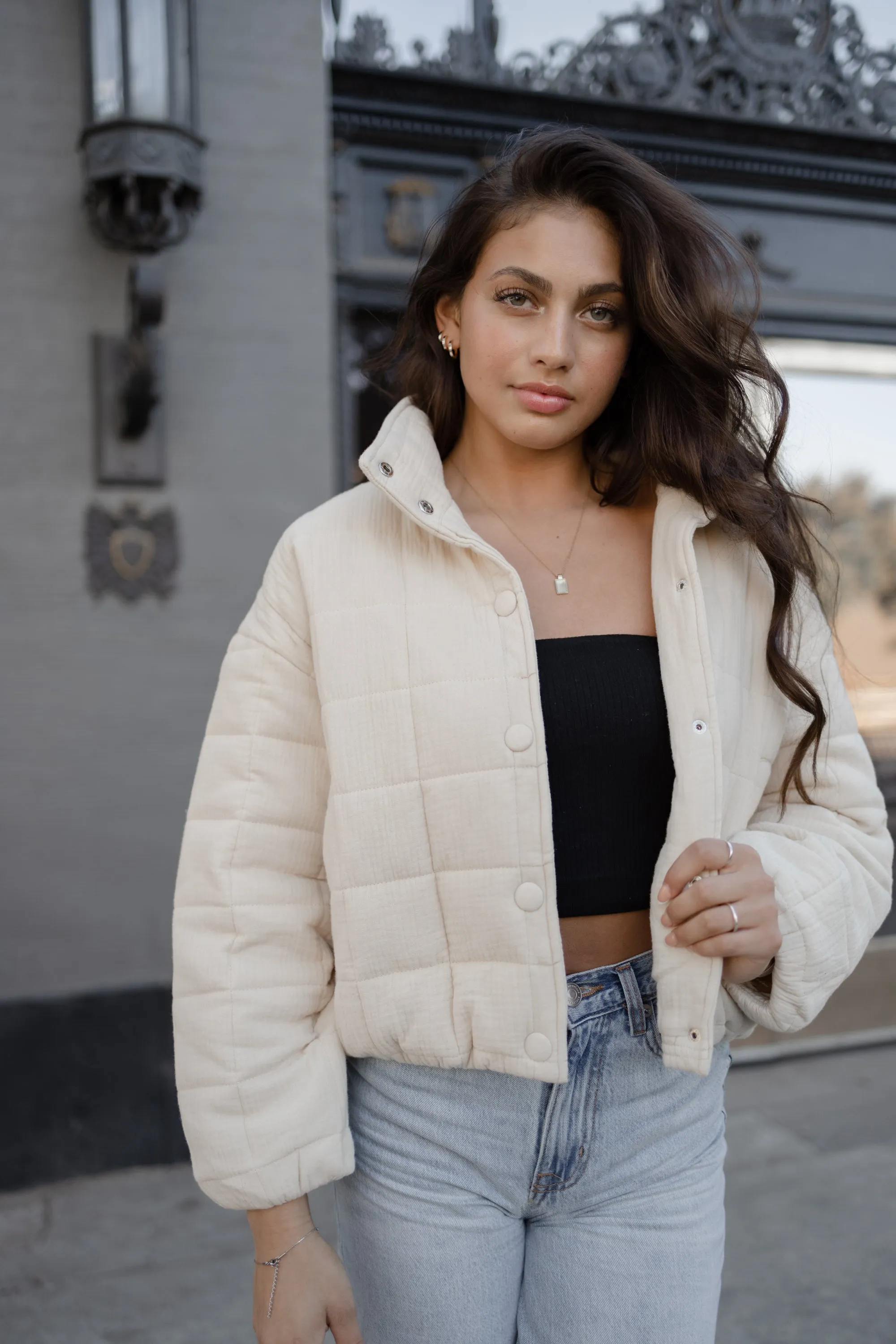 Cotton daze quilted puffer jacket