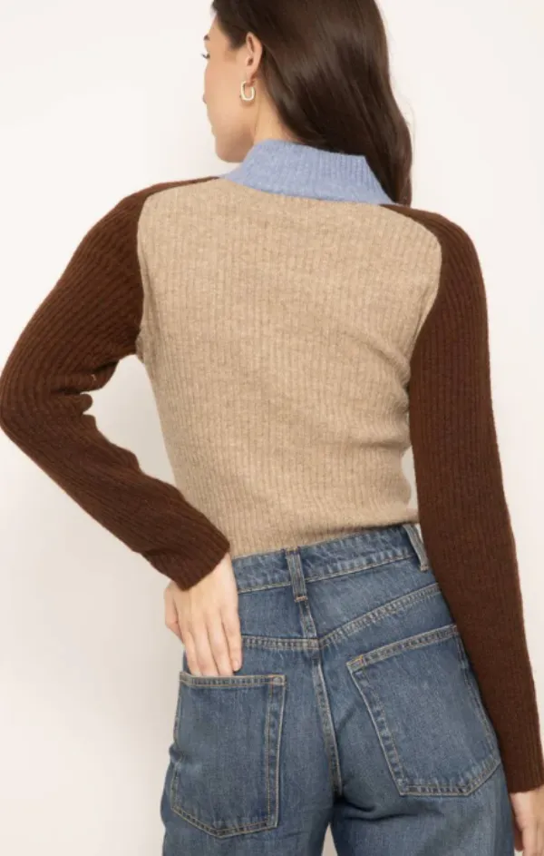 Deacon Tuck Neck Cable Sweater