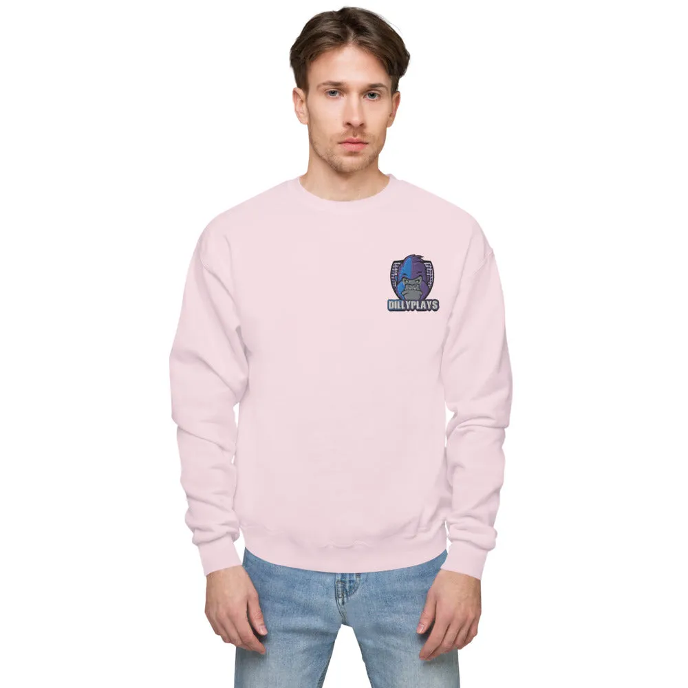 DillyPlays fleece sweatshirt