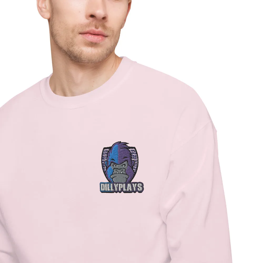 DillyPlays fleece sweatshirt