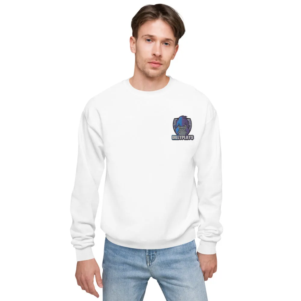 DillyPlays fleece sweatshirt