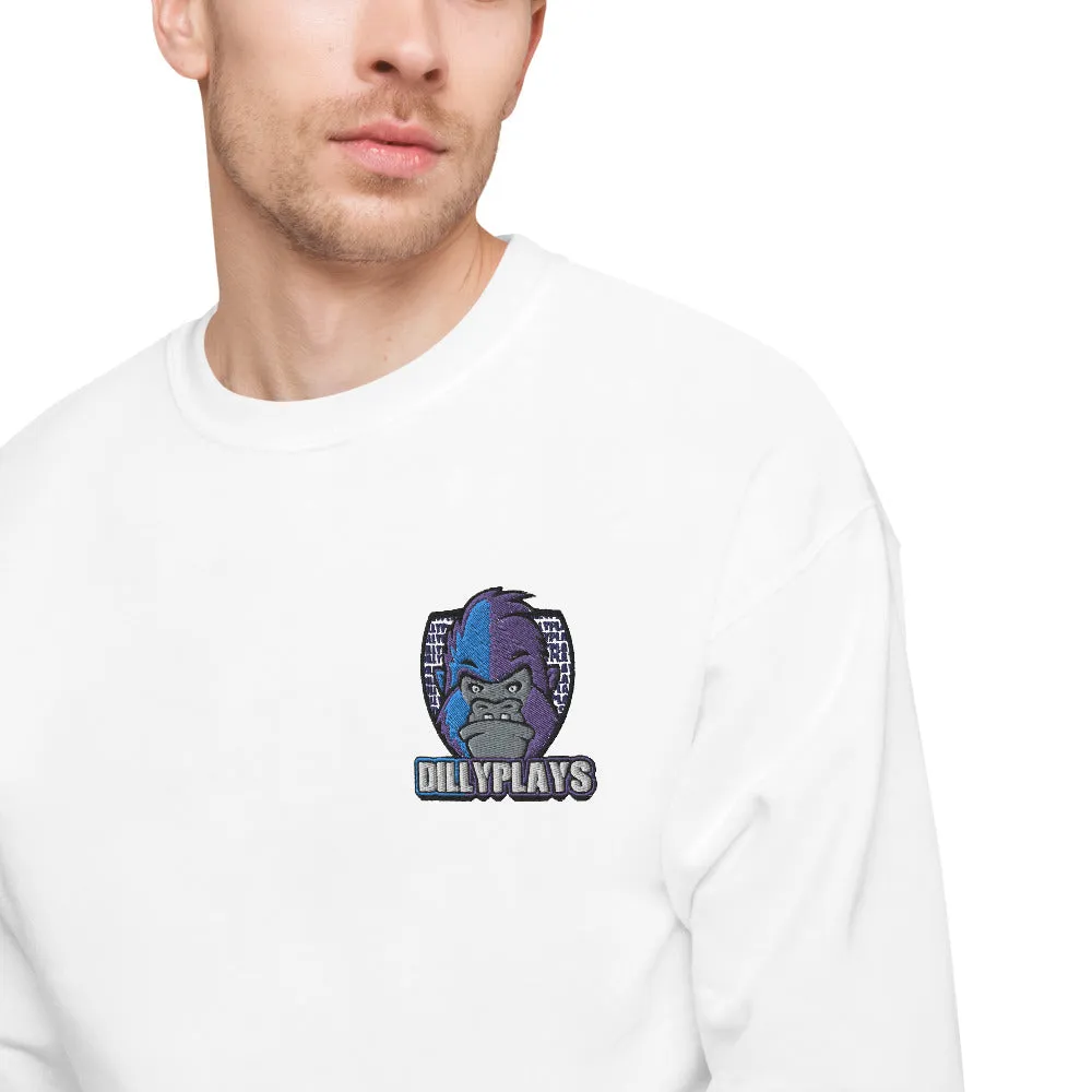 DillyPlays fleece sweatshirt