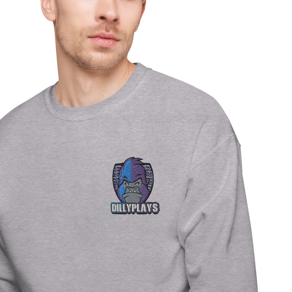 DillyPlays fleece sweatshirt