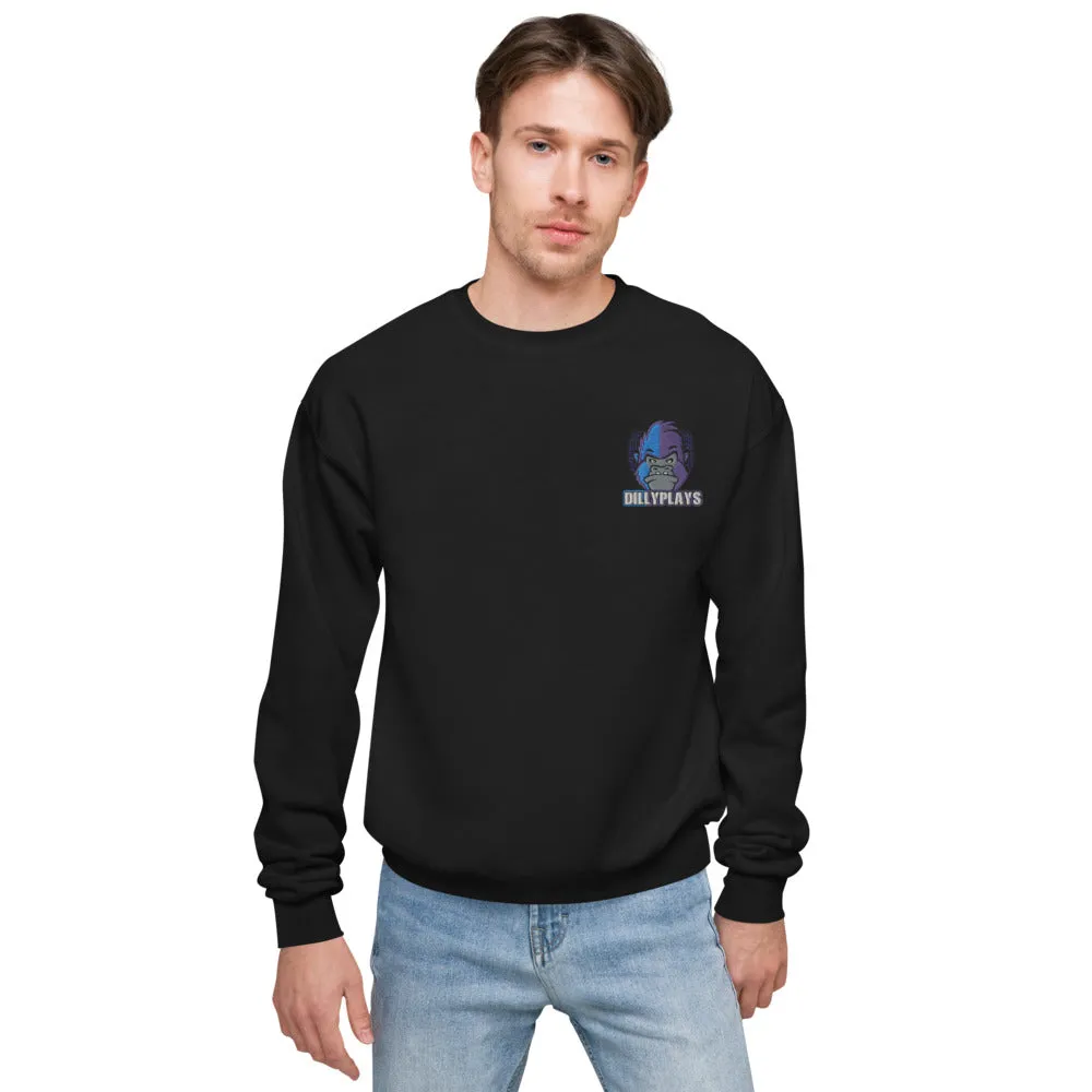 DillyPlays fleece sweatshirt