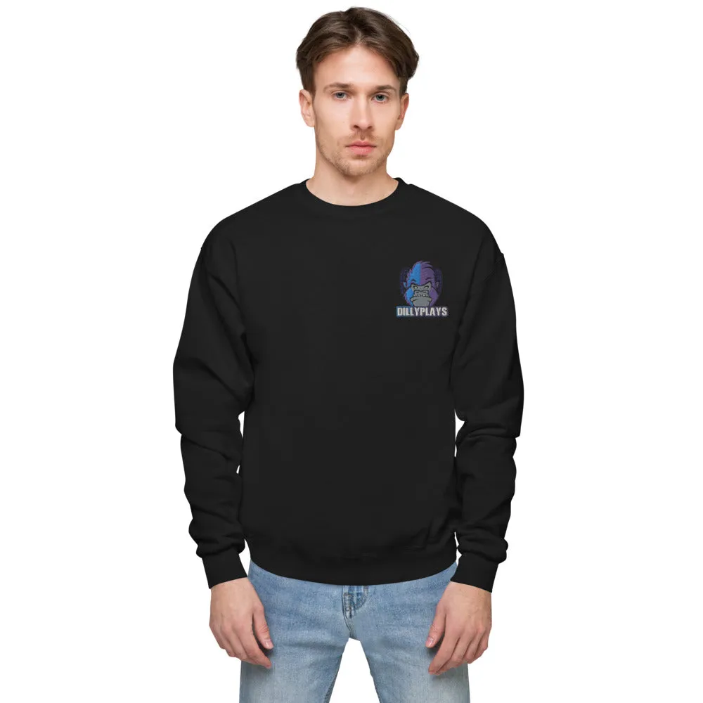 DillyPlays fleece sweatshirt