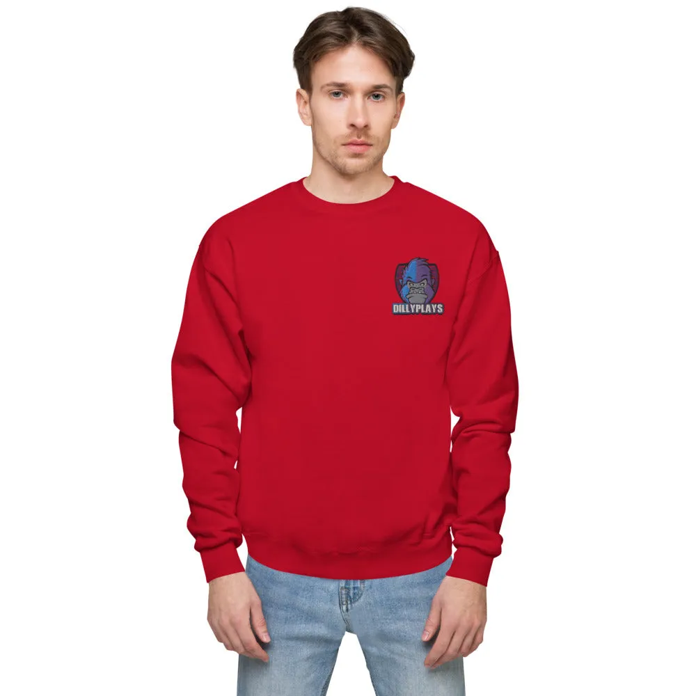 DillyPlays fleece sweatshirt