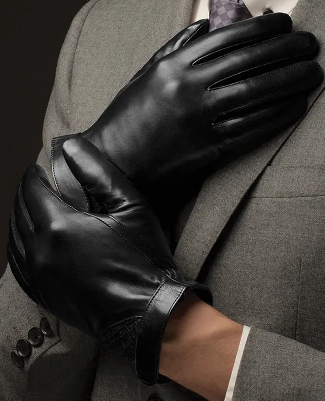 Genuine Leather Bikers Gloves