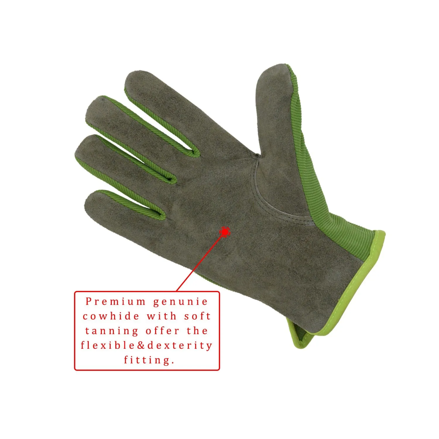 Handlandy Utility Gloves Work Gardening Leather Farm Driver 6013