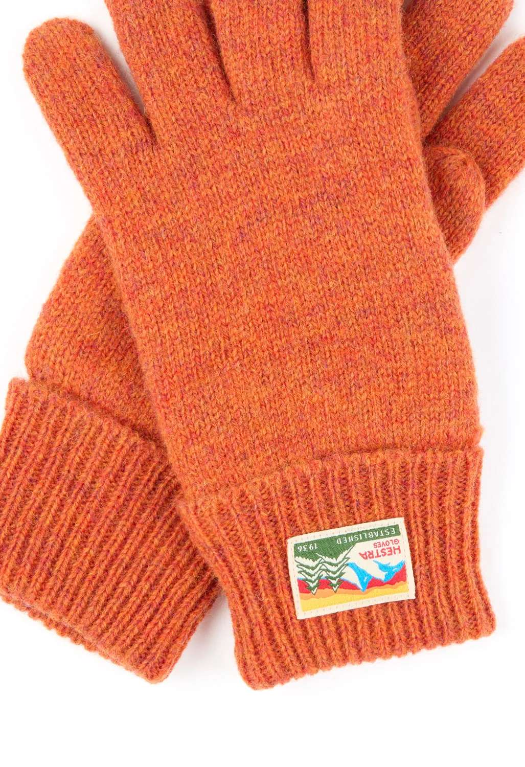 Hestra Raggwool Gloves - Brick red