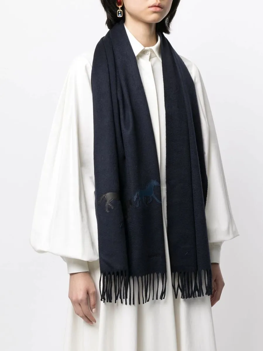 Horse Patch Cashmere Scarf