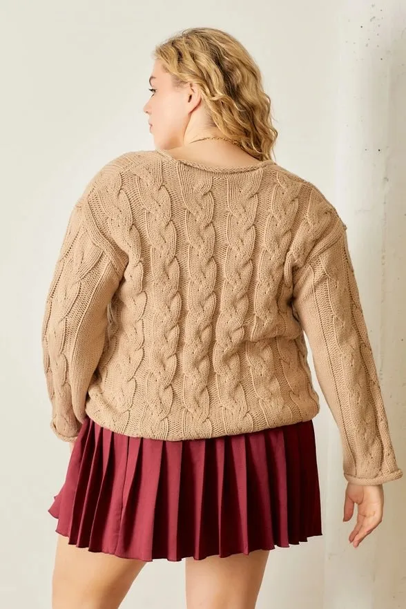 Just Perfect Cable Knit Sweater