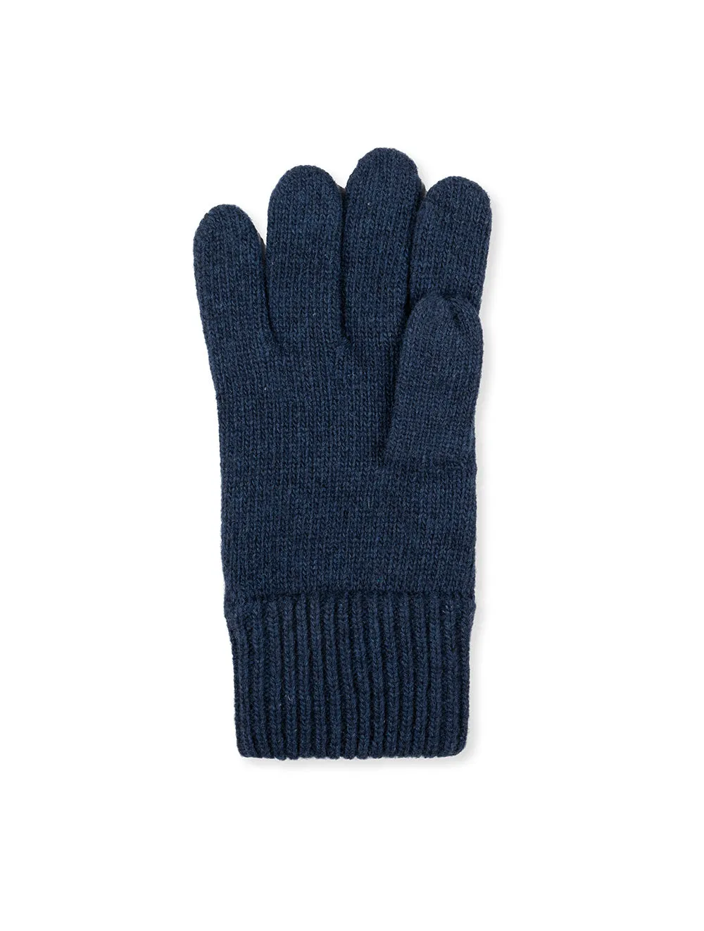 Knitted Wool Gloves Marine