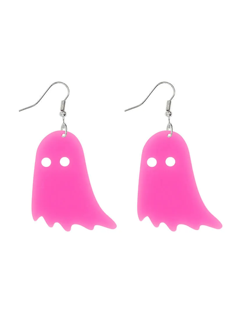 Large Ghost Charm Earrings