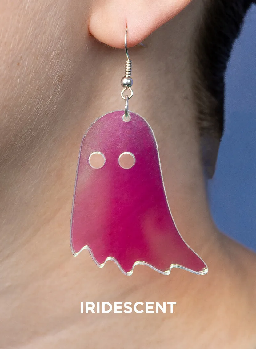 Large Ghost Charm Earrings