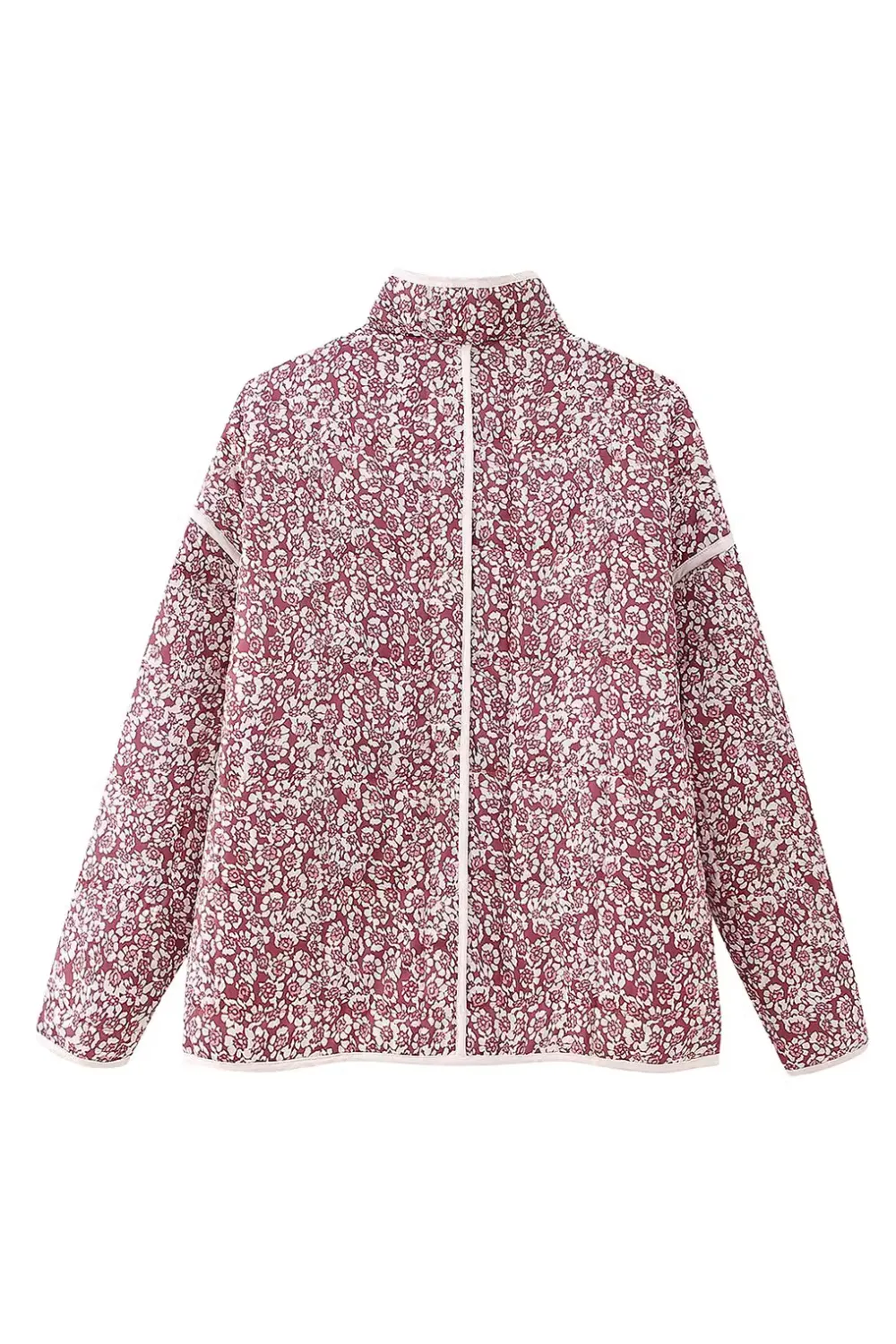 'Lillian' Floral Quilted Puff Jacket (2 Colors)