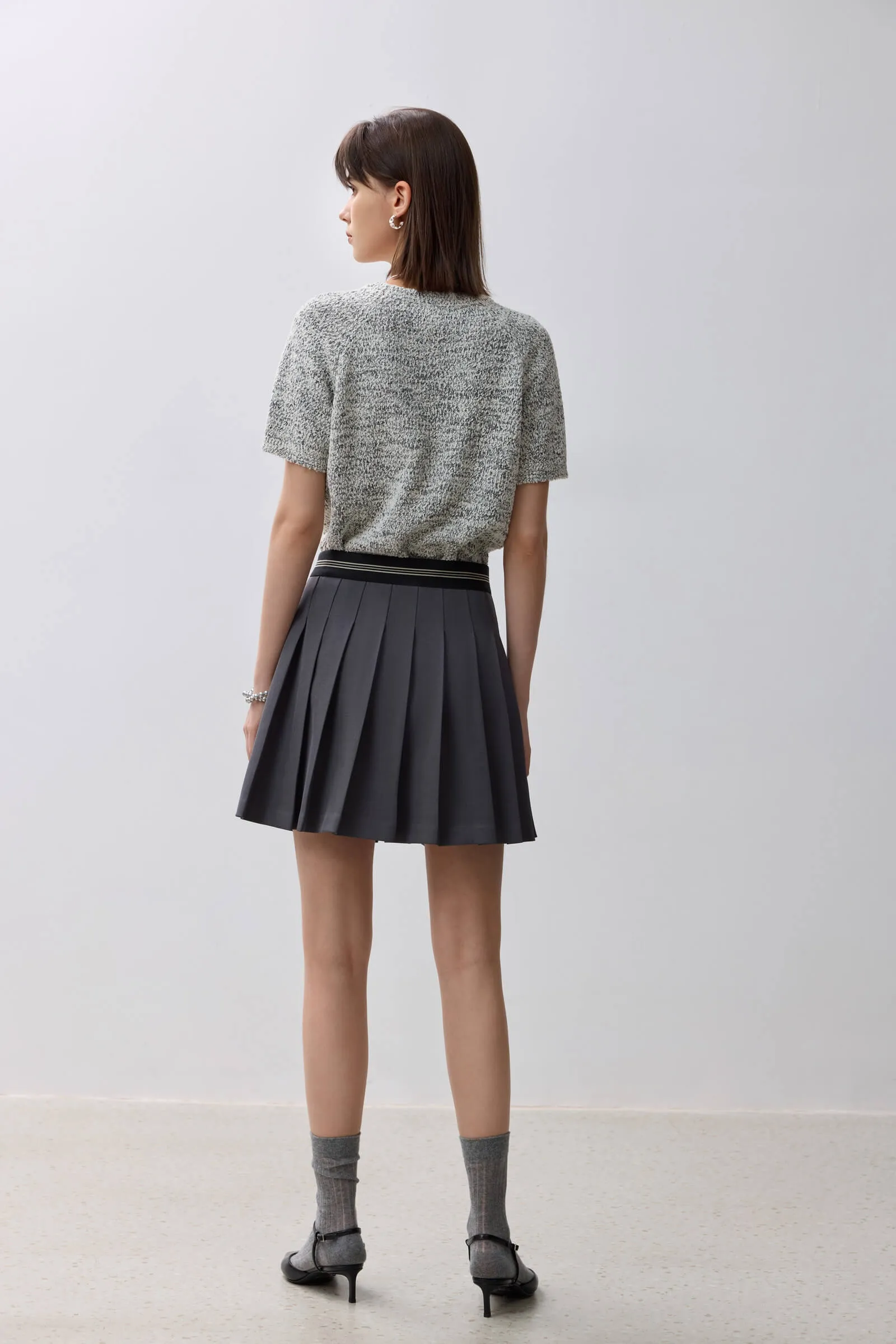 LILY Grey Bow Knit