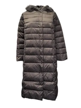 Marina Rinaldi Women's Brown Pepita Hooded Quilted Jacket NWT