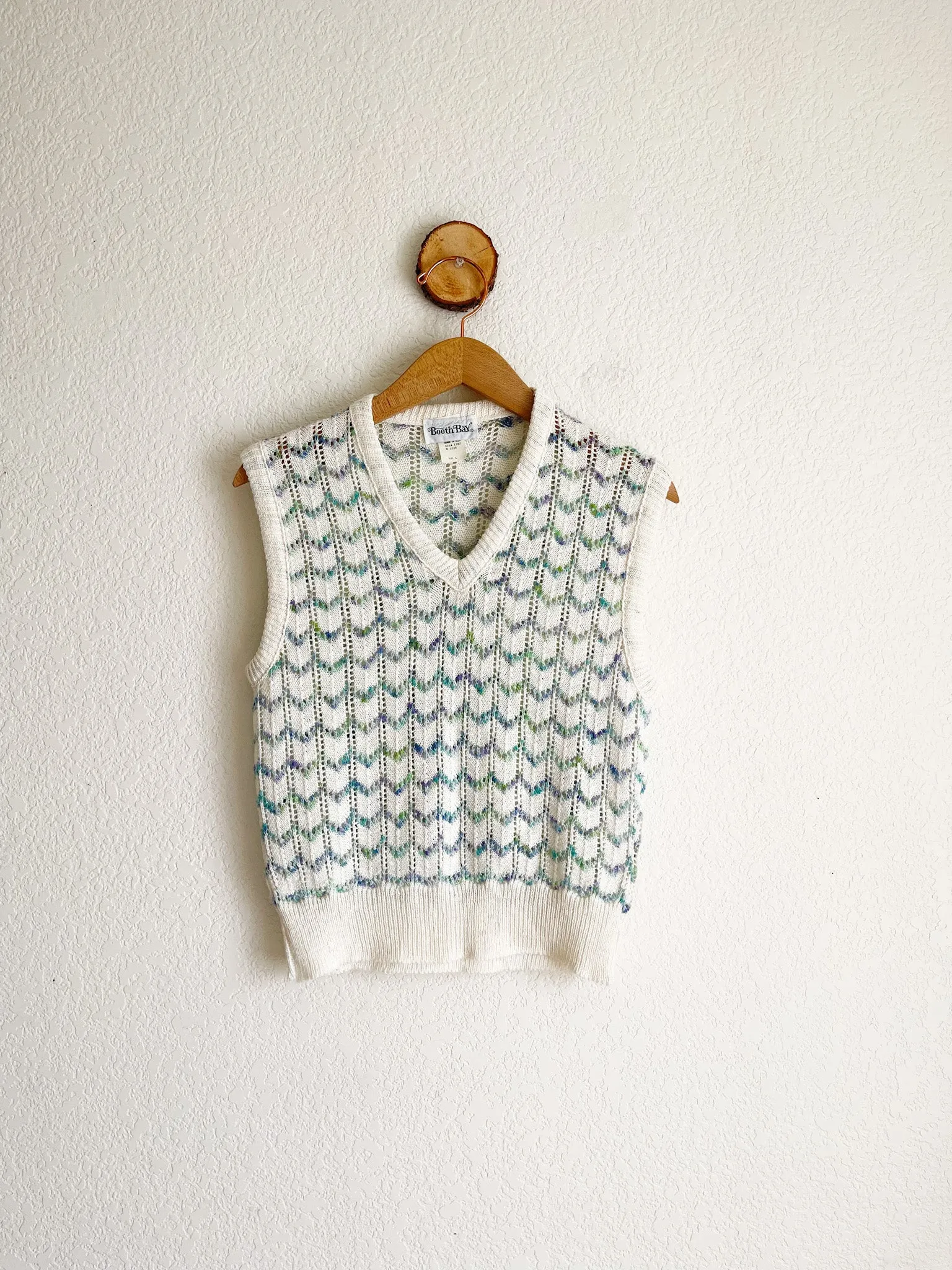 Open Knit Sweater Vest