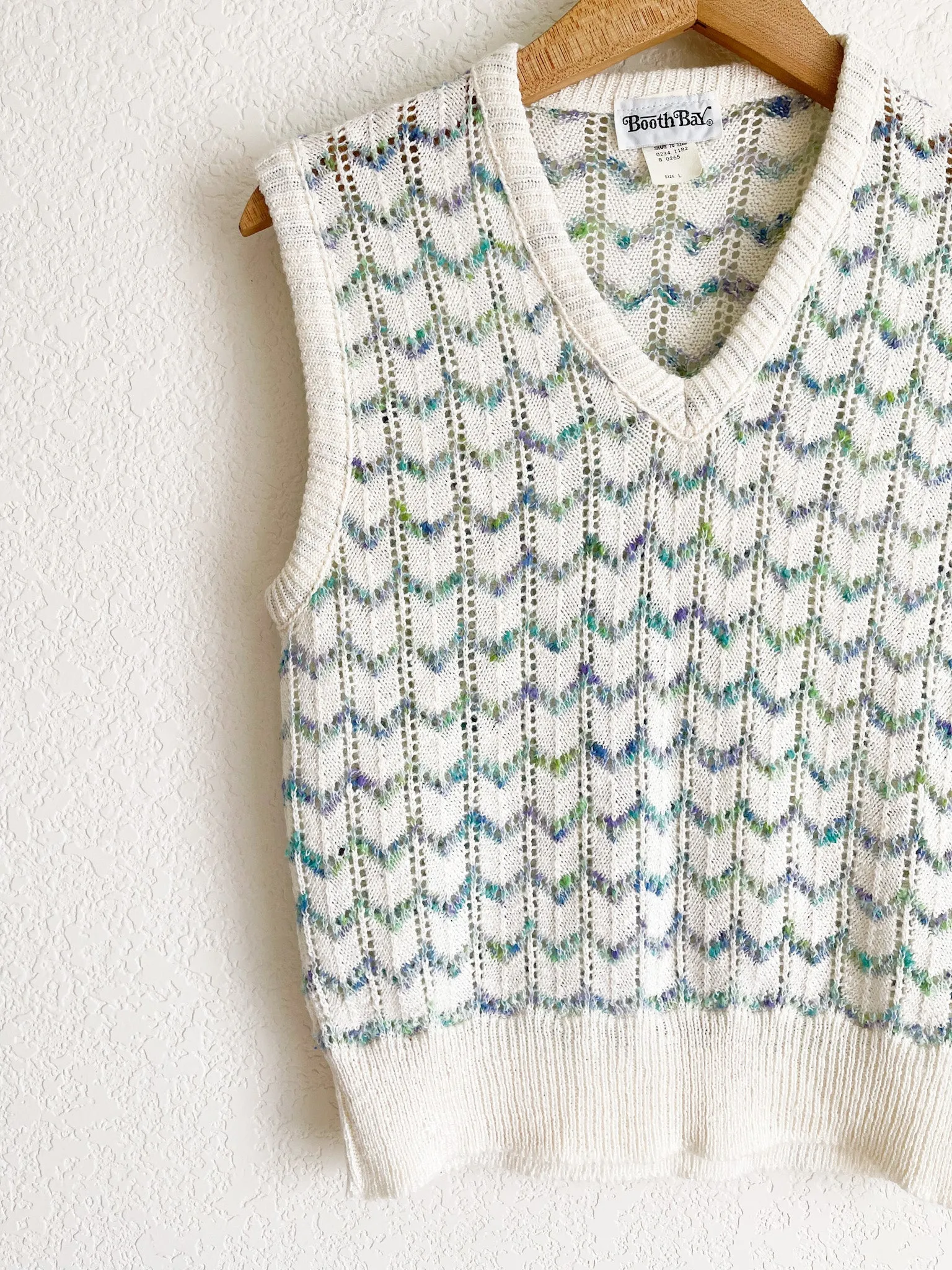 Open Knit Sweater Vest