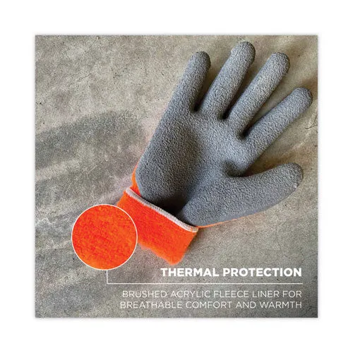 Proflex 7401 Coated Lightweight Winter Gloves, Orange, Large, Pair, Ships In 1-3 Business Days