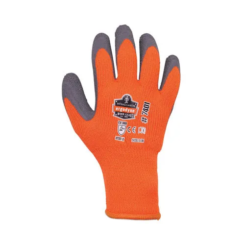 Proflex 7401 Coated Lightweight Winter Gloves, Orange, Large, Pair, Ships In 1-3 Business Days