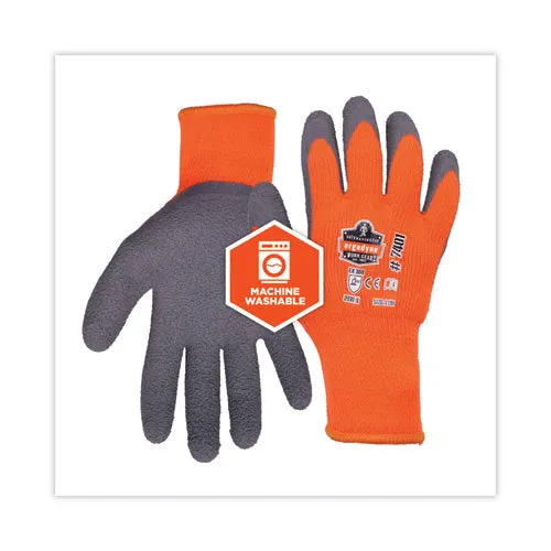 Proflex 7401 Coated Lightweight Winter Gloves, Orange, Large, Pair, Ships In 1-3 Business Days