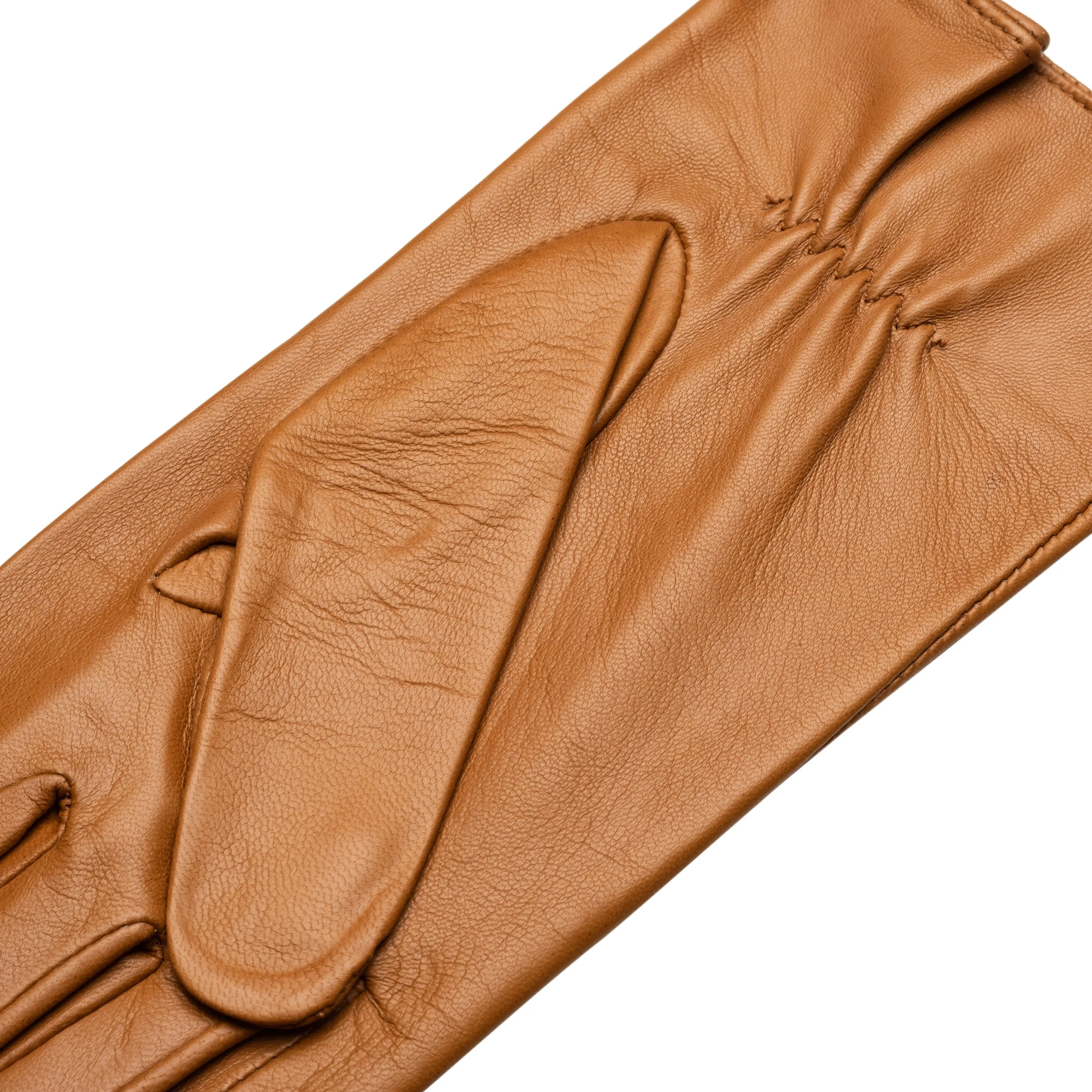 SHIELD & STYLE Camel leather gloves