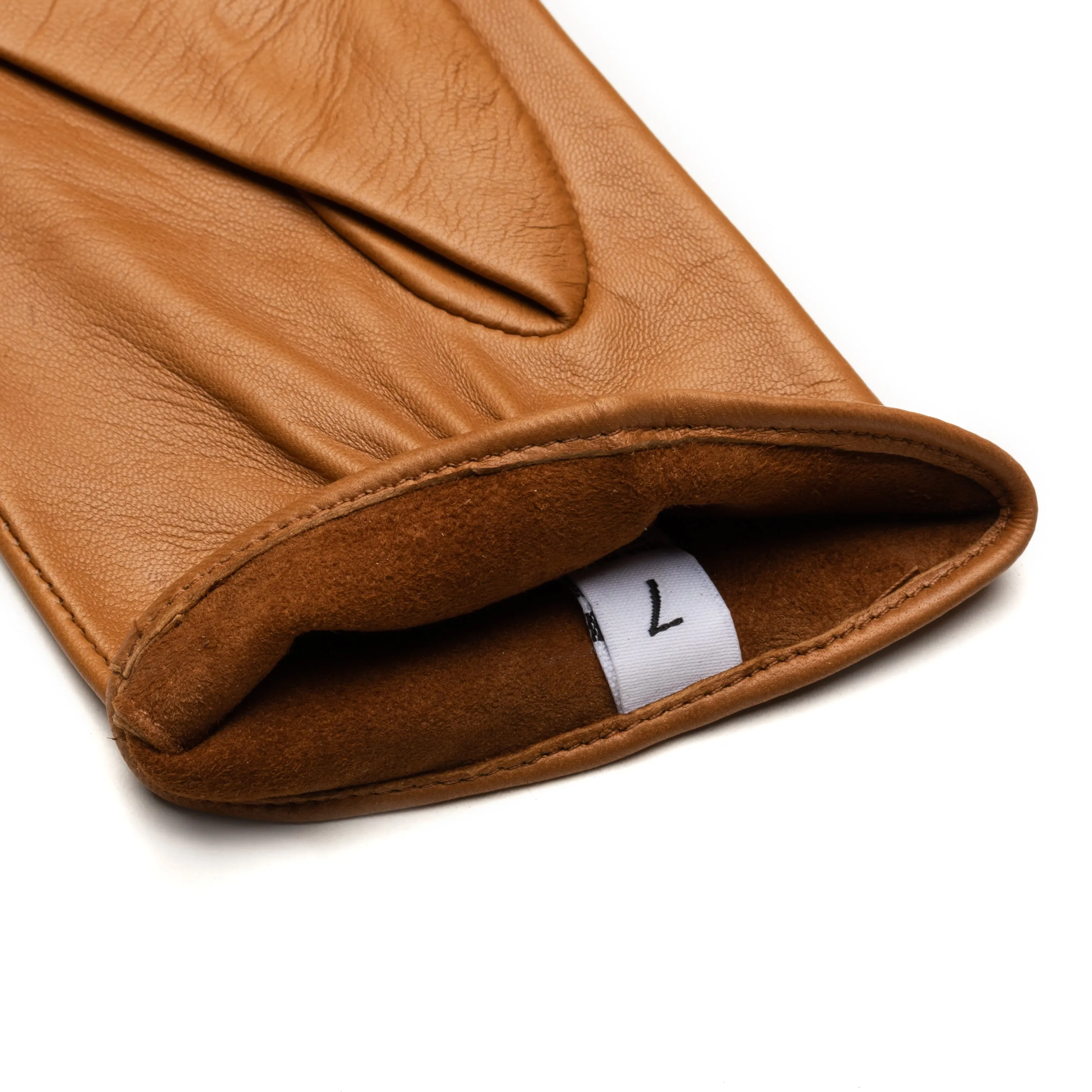 SHIELD & STYLE Camel leather gloves