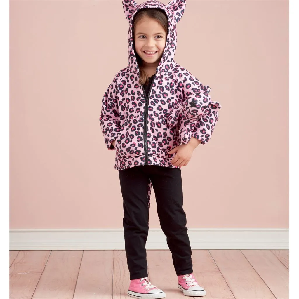 Simplicity Sewing Pattern S9391 Toddlers' Jackets and Small Plush Animals