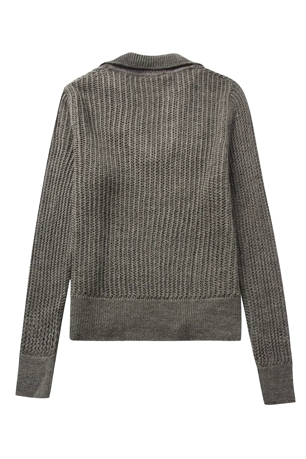 'Tina' Collared Cable-Knit Sweater (2 Colors)