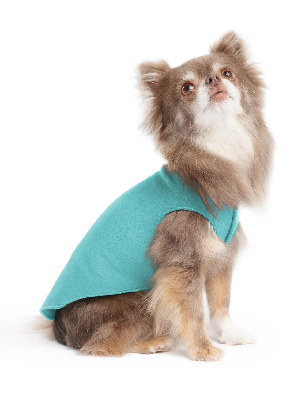 turquoise stretch fleece - small sizes