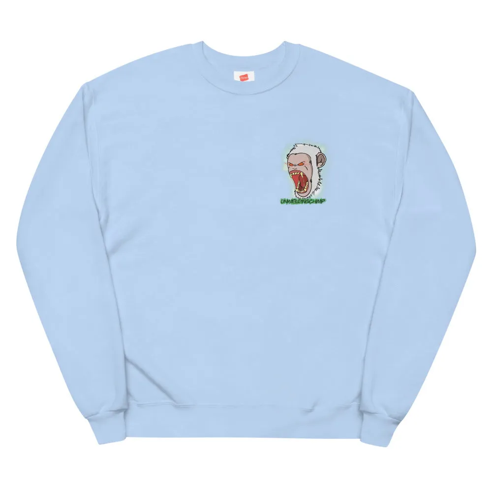 Unweildingchimp fleece sweatshirt