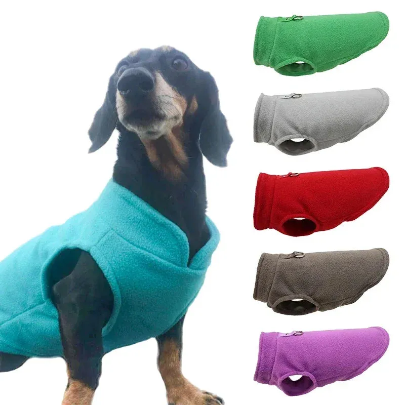 Warm Fleece Dog Sweater - Fleece Dog Pullover Vest With D-Ring