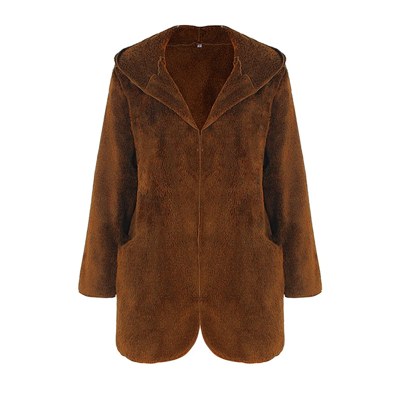 Women's Autumn/Winter Warm Plush Hooded Coat