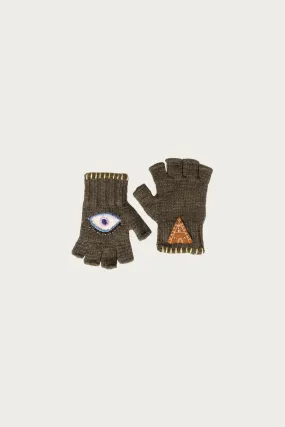 Wool FOLKTALE Gloves(SPEAKEASY) - Khaki